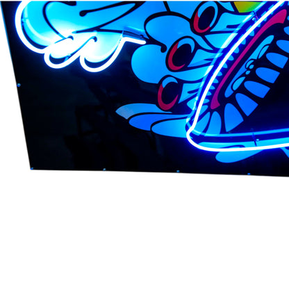 Dodge Scat Pack Super Bee - Real Glass Neon Sign with Porcelain Enamel - Retro Mopar & American Muscle Mascot