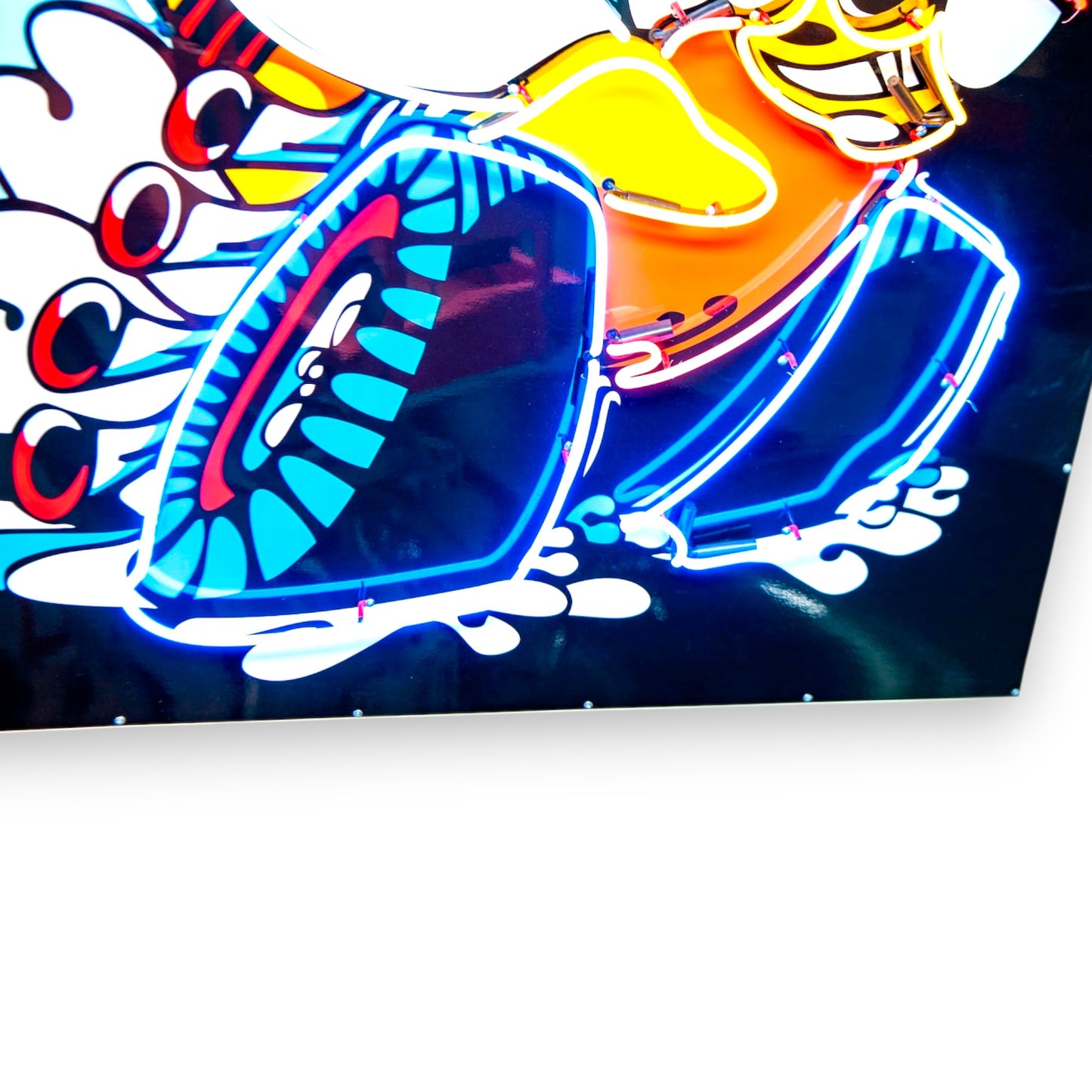 Dodge Scat Pack Super Bee - Real Glass Neon Sign with Porcelain Enamel - Retro Mopar & American Muscle Mascot