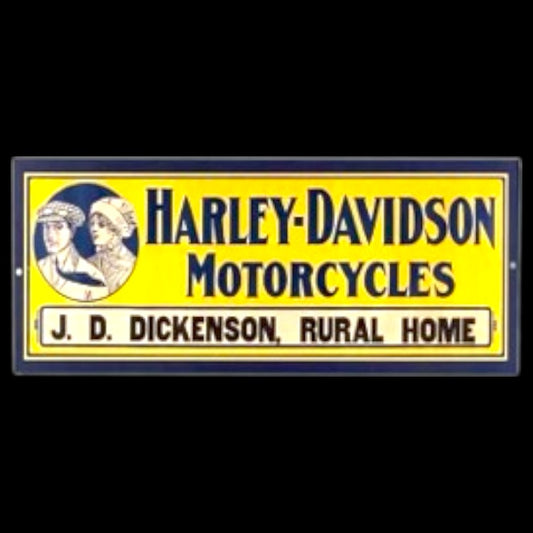 Harley Davidson Motorcycles Antique  Porcelain Enamel Vintage Metal Reproduction