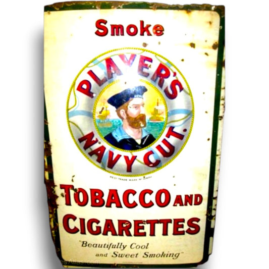 Player's Tobacco & Cigarettes Porcelain Enamel Vintage Metal Reproduction
